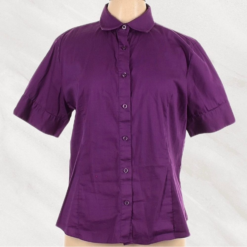 Sunnow Short Sleeve Purple Shirt. Size 2XL.